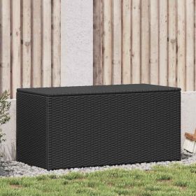 Patio Storage Box Poly Rattan 39.3"x19.6"x19.6" Black