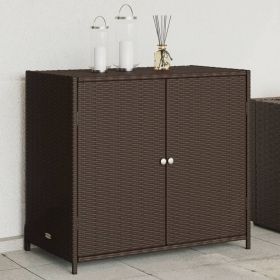 Garden Storage Cabinet Brown