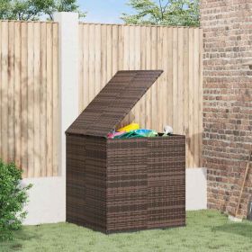 Cushion Box Brown Gradient PE Rattan Large Cushion Box